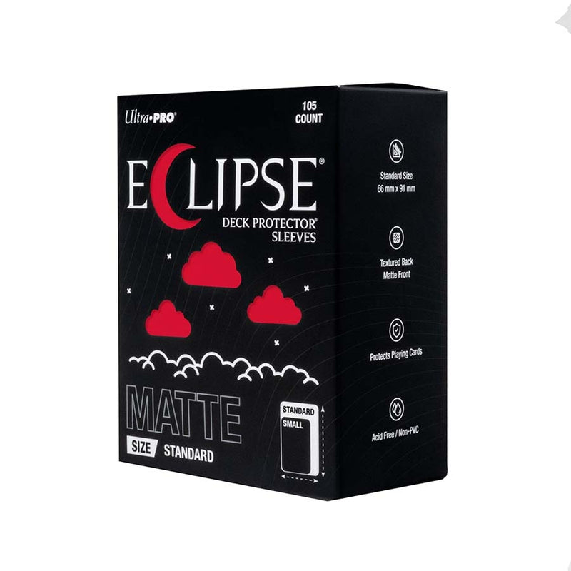 Ultra Pro Eclipse Matte Standard Deck Protector Sleeves (105 Count) - Apple Red