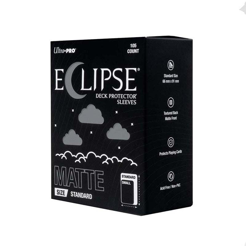 Ultra Pro Eclipse Matte Standard Deck Protector Sleeves (105 Count) - Smoke Grey