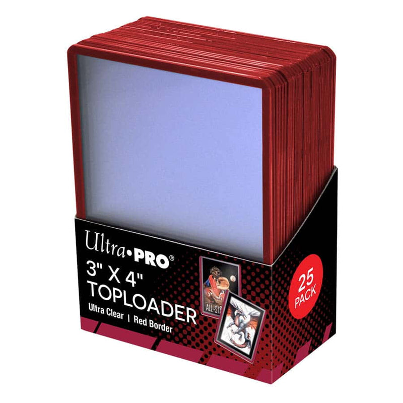 Ultra Pro 3x4 Top Loader with Red Border (25 Count)