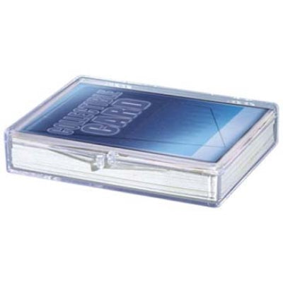 Ultra Pro 35-Count Hinged Card Storage Box - Clear