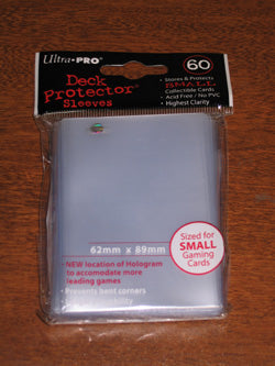 Ultra Pro PRO-Gloss Small Deck Protector Sleeves (60 Count) - Clear