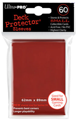 Ultra Pro PRO-Gloss Small Deck Protector Sleeves (60 Count) - Red