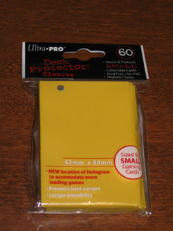 Ultra Pro PRO-Gloss Small Deck Protector Sleeves (60 Count) - Yellow