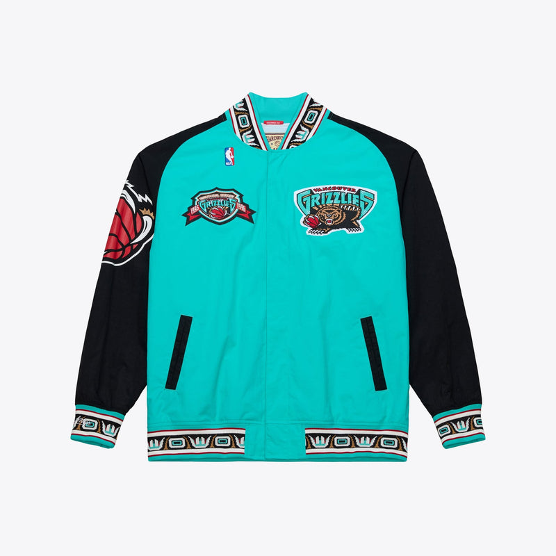 Mitchell & Ness Vancouver Grizzlies 1995-96 Turquoise Authentic Full-Snap Warm-Up Jacket