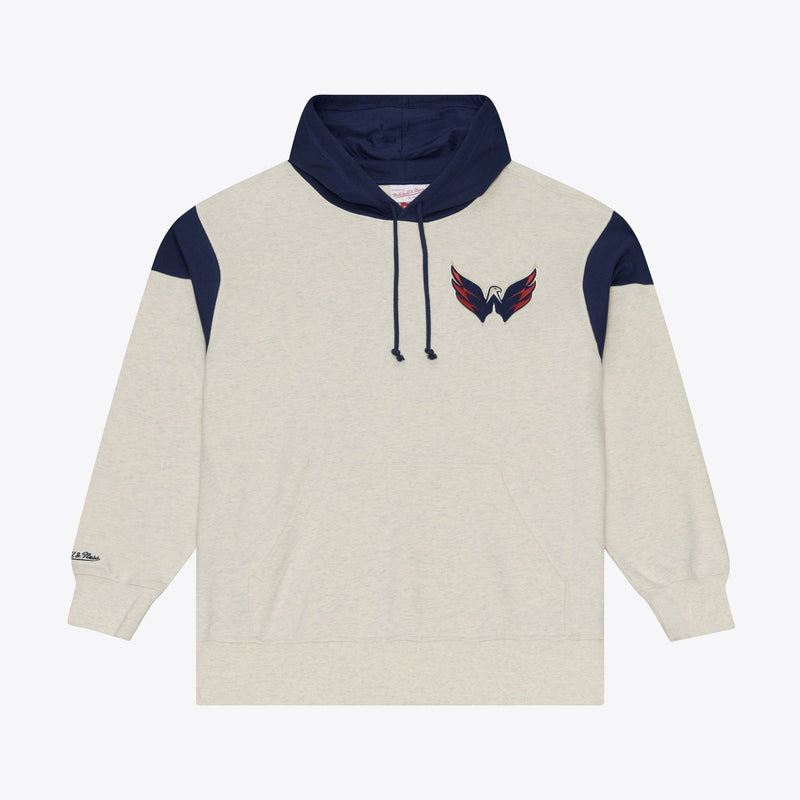 Mitchell & Ness Washington Capitals Cream Retro Roots French Terry Hoodie