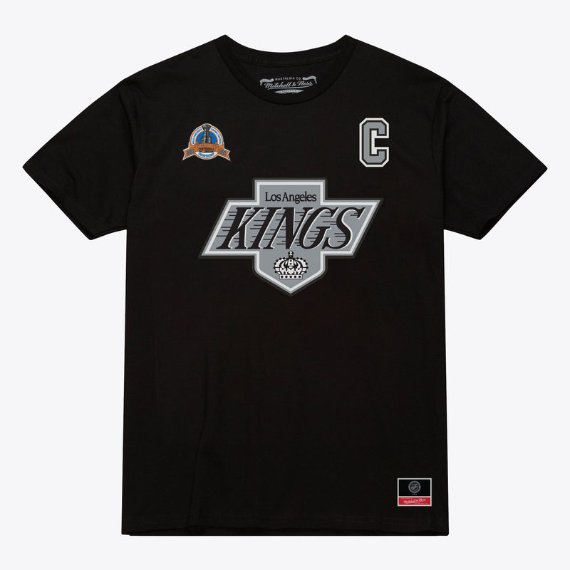Mitchell & Ness Wayne Gretzky Los Angeles Kings Black Name & Number T-Shirt