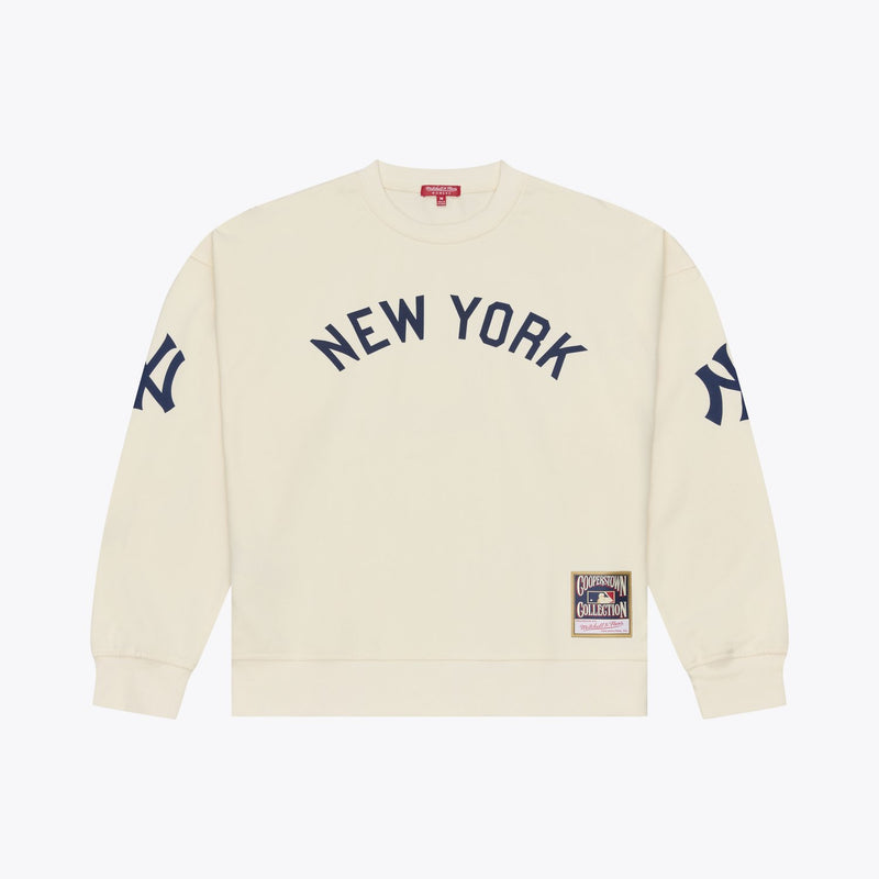 Mitchell & Ness Women's Derek Jeter New York Yankees Cream Name & Number Lightweight Sweatshirt