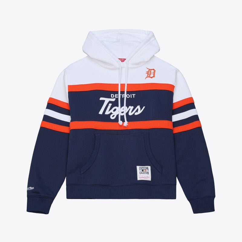 Mitchell & Ness Women's Detroit Tigers Navy Head Coach Hoodie