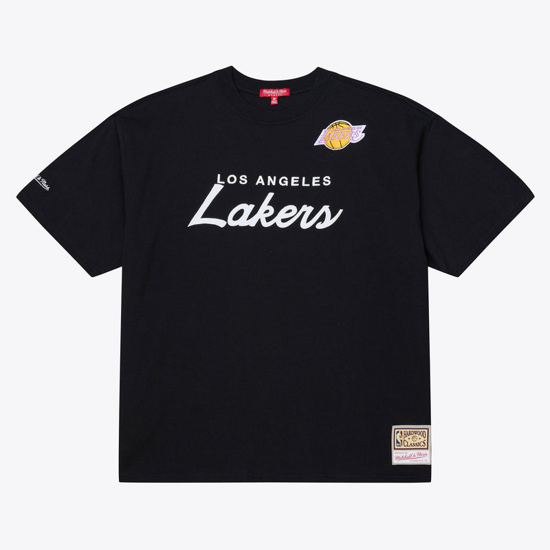 Mitchell & Ness Women's Los Angeles Lakers Black Head Coach T-Shirt