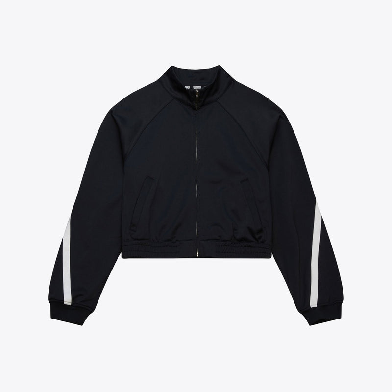 Mitchell & Ness Women's M&N Black M&N Jasmine Knit Full-Zip Jacket