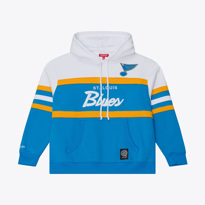 Mitchell & Ness Women's St. Louis Blues Blue Head Coach Hoodie
