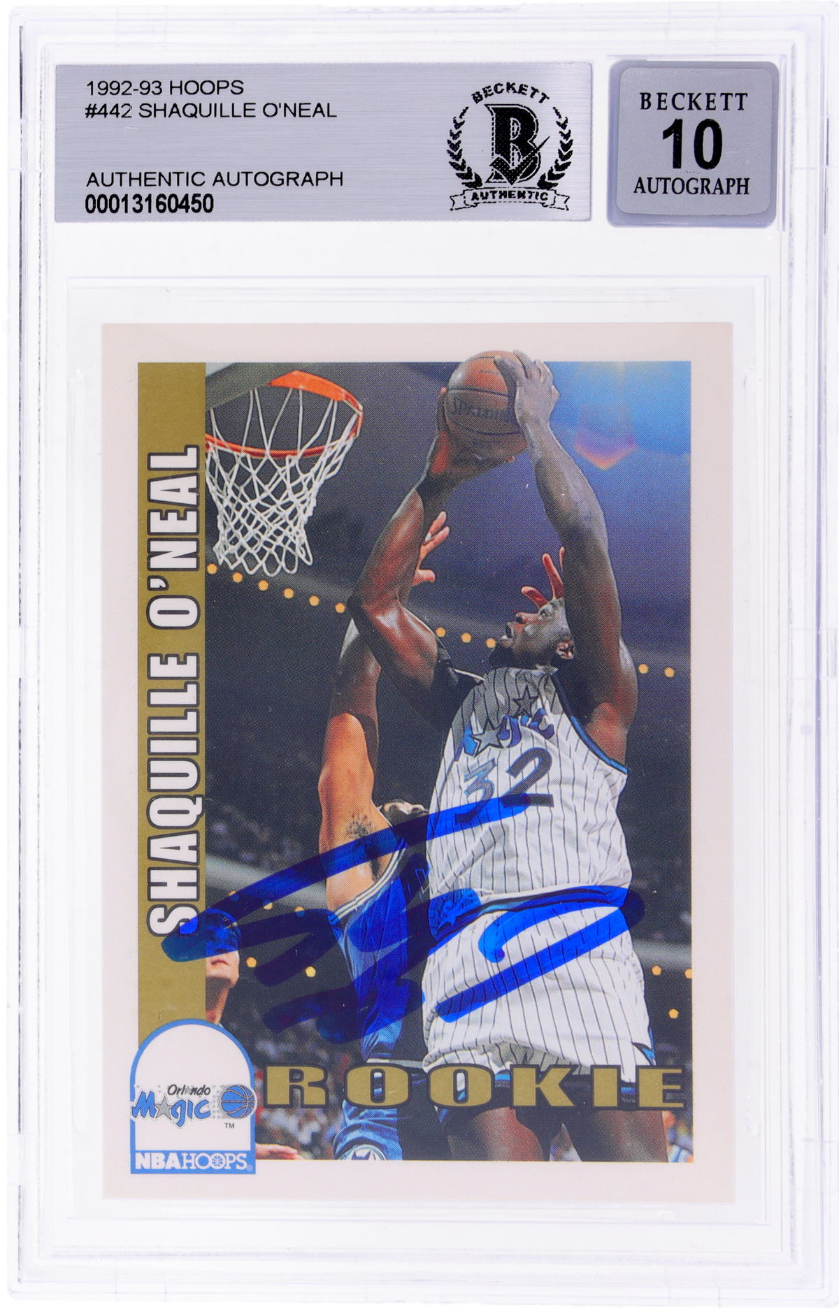 1992 Hoops Shaquille O'Neal #442 BGS 0