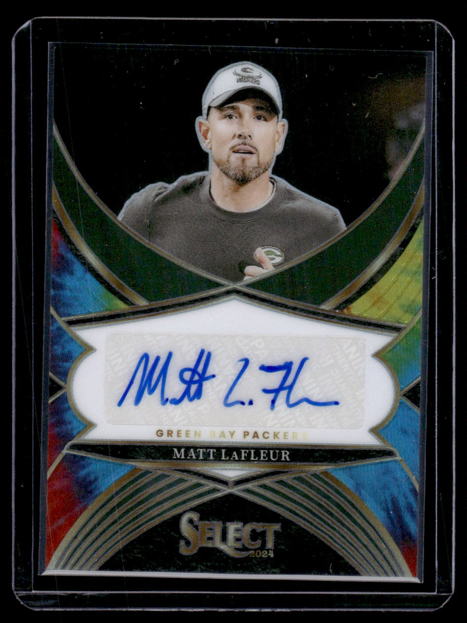 2024 Panini Select Select Signatures Tie-Dye Matt LaFleur #SSP-MLR Auto /25