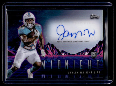2024 Topps Midnight Jaylen Wright Rookie Horizon Signatures Auto #RHS-JWR