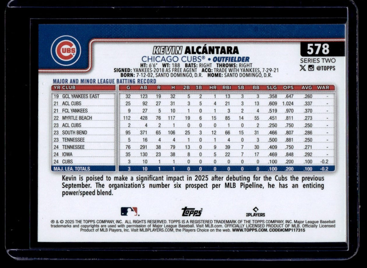2025 Topps Fanatics Fest Big Apple Rainbow Foilboard Kevin Alcantara