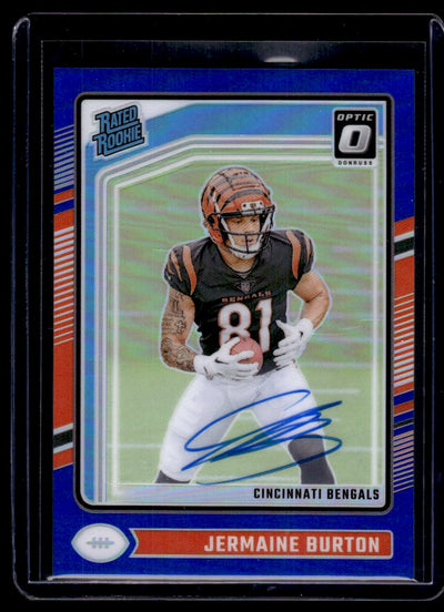 2024 Donruss Optic Jermaine Burton #251 Rated Rookie Auto /90