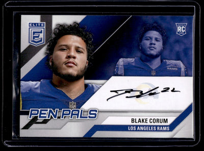 2024 Donruss Elite Pen Pals Blake Corum Auto #PAL-BCO