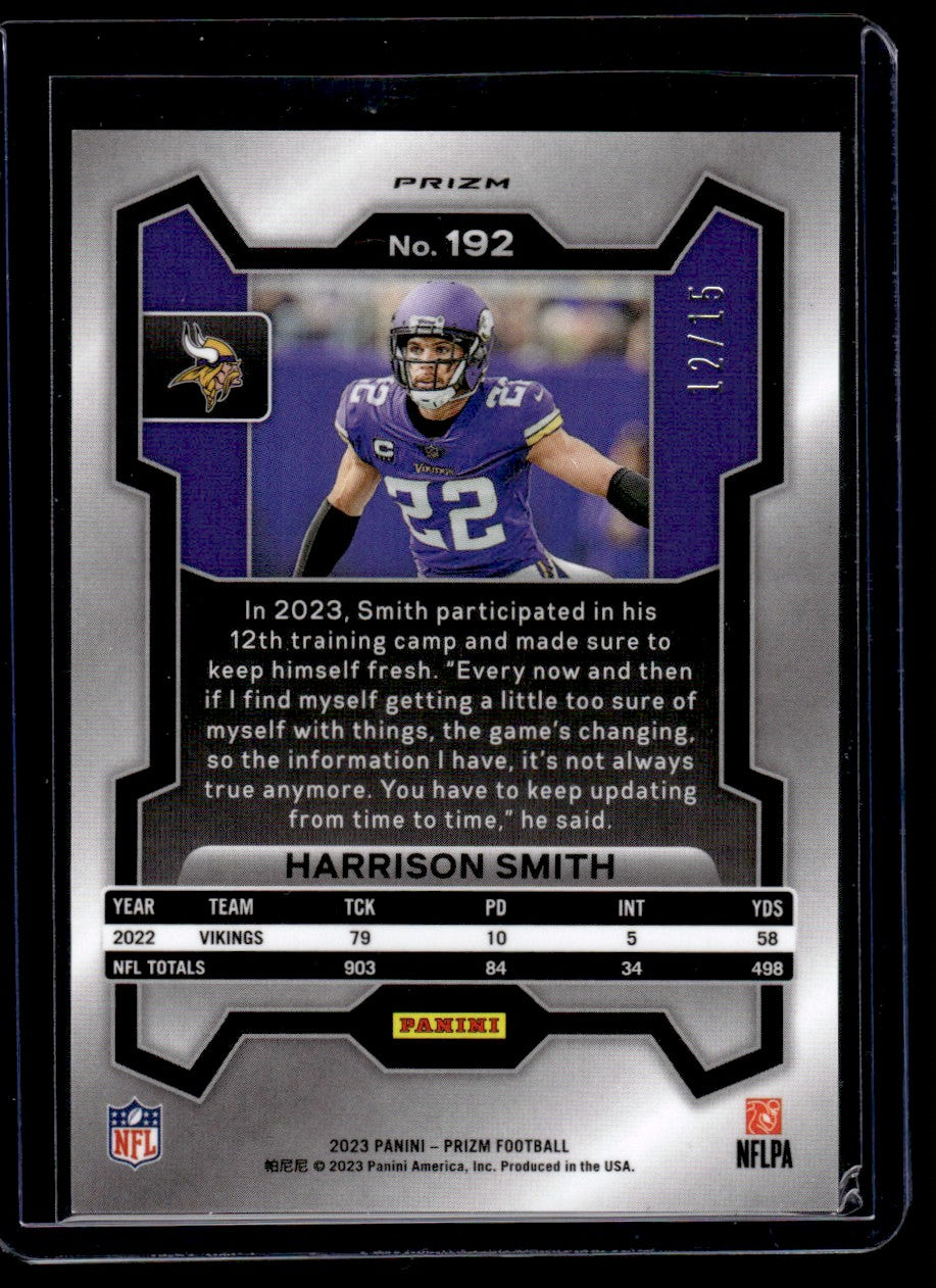 2023 Panini Prizm Camo Harrison Smith #192 /15