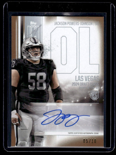 2024 Topps Jackson Powers-Johnson RCA-JP Rookie Class Auto /10