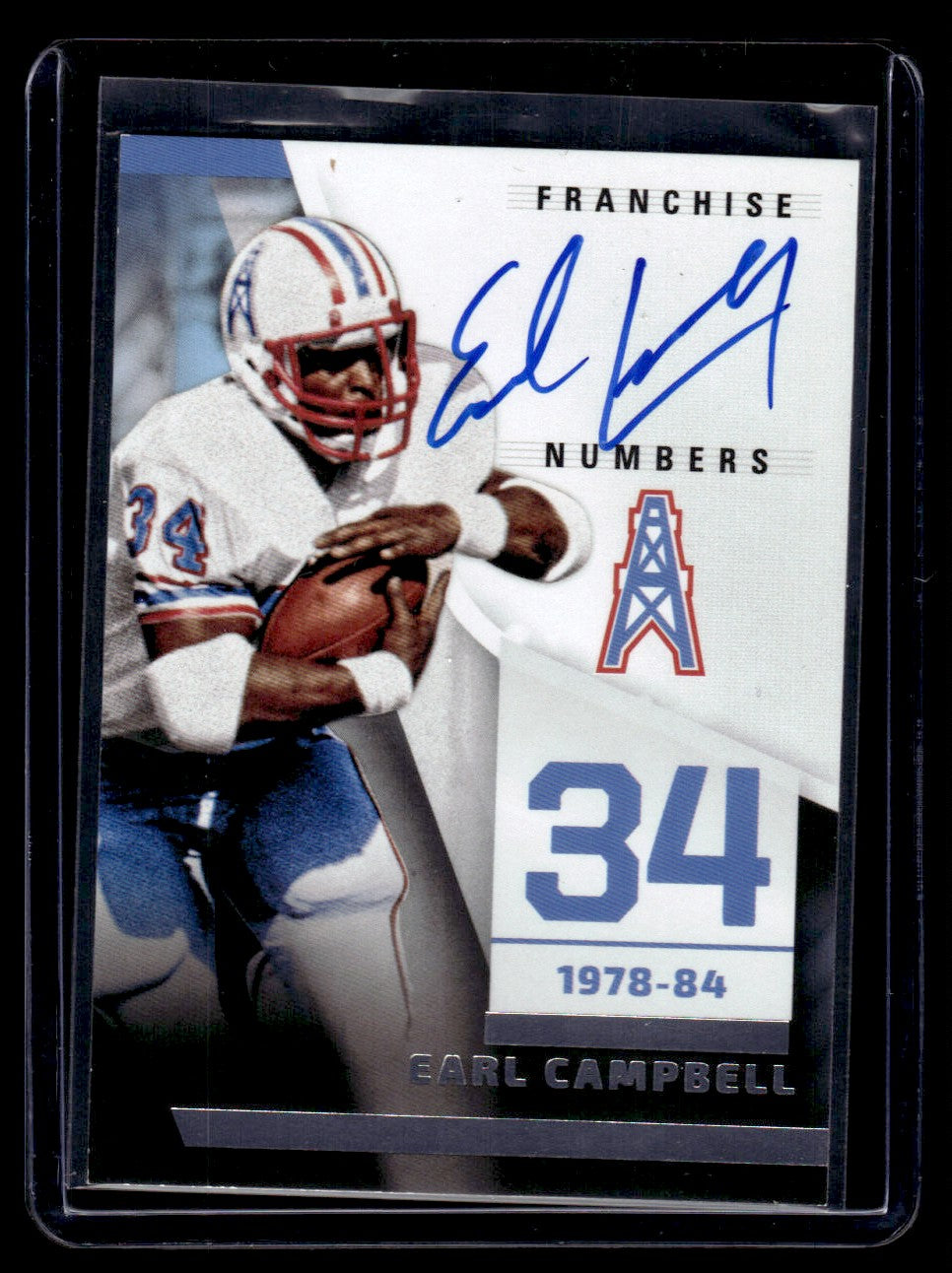 2022 Panini Illusions Earl Campbell Franchise Numbers Auto