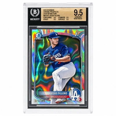 2025 Bowman Chrome Prospects Jesus Tillero #BCP-117 Lava Refractor /399 BGS 9.5