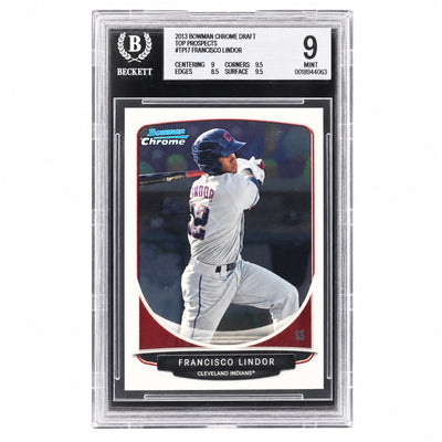 2013 Bowman Chrome Top Prospects Francisco Lindor #TP-17 BGS 9