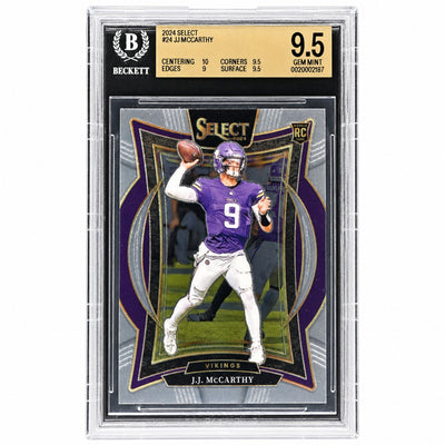 2024 Panini Select J.J. McCarthy #24 Vikings BGS 9.5