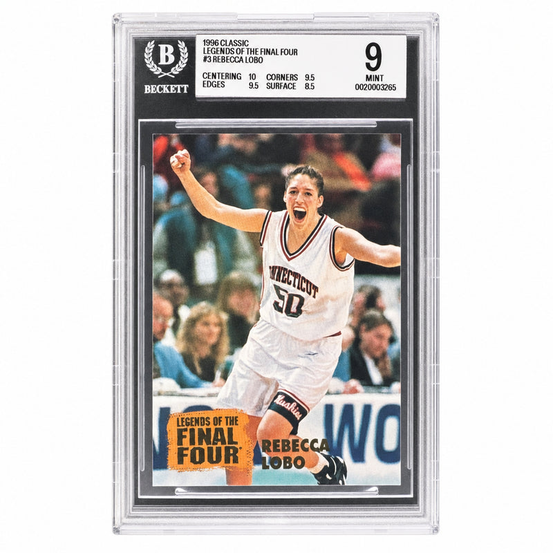 1996 Classic Legends of the Final Four Rebecca Lobo #3 Beckett 9