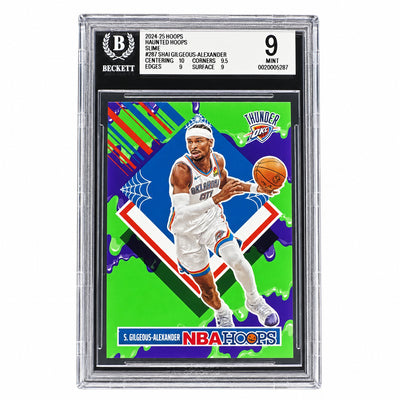 2024-25 NBA Hoops Haunted Hoops Shai Gilgeous-Alexander #287 Beckett 9