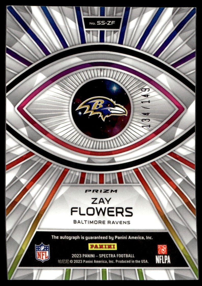 2023 Panini Spectra Spectral Zay Flowers #SS-ZF Auto /149