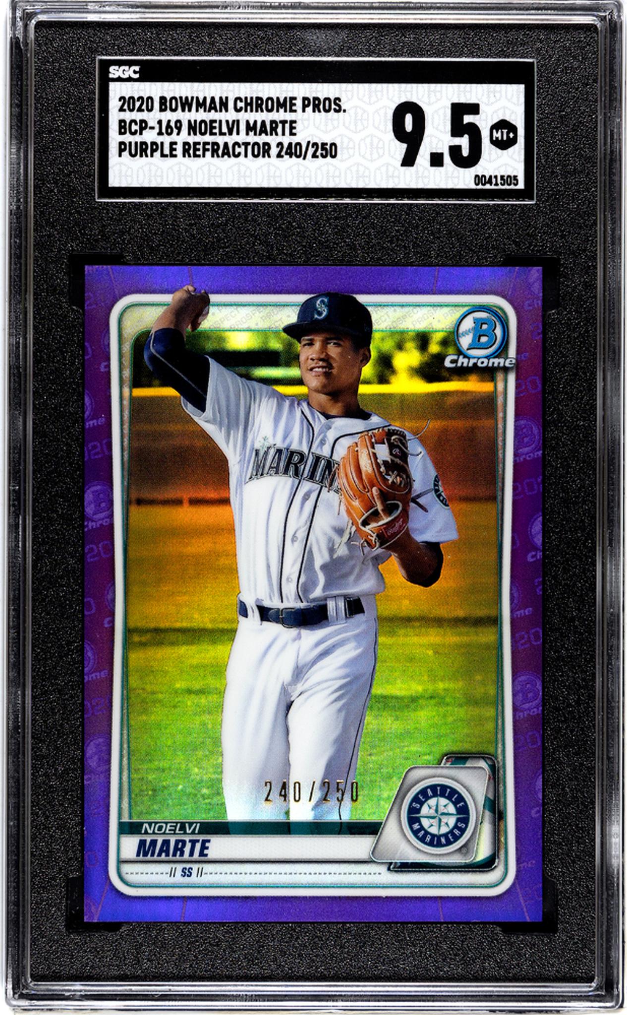 2020 Bowman Chrome Noelvi Marte #BCP-169 /250 SGC 9.5