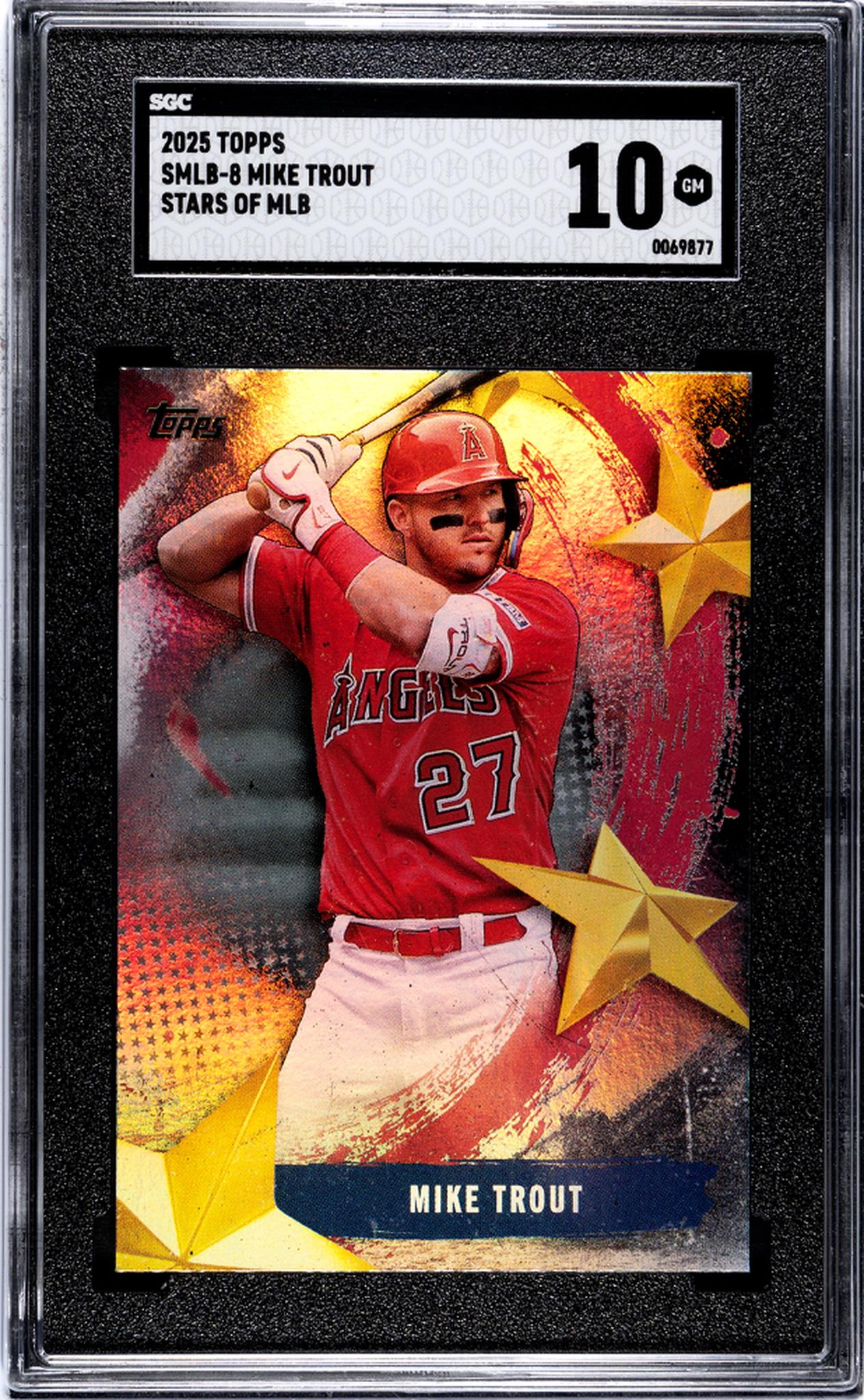 2025 Topps #SMLB-8 Mike Trout Stars of MLB SGC 10