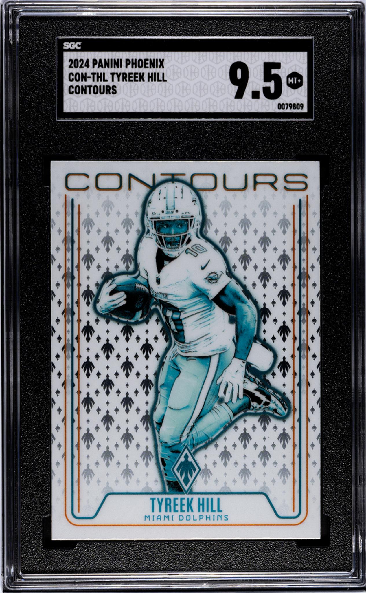 2024 Panini Phoenix #CON-THL Tyreek Hill Contours SGC 9.5