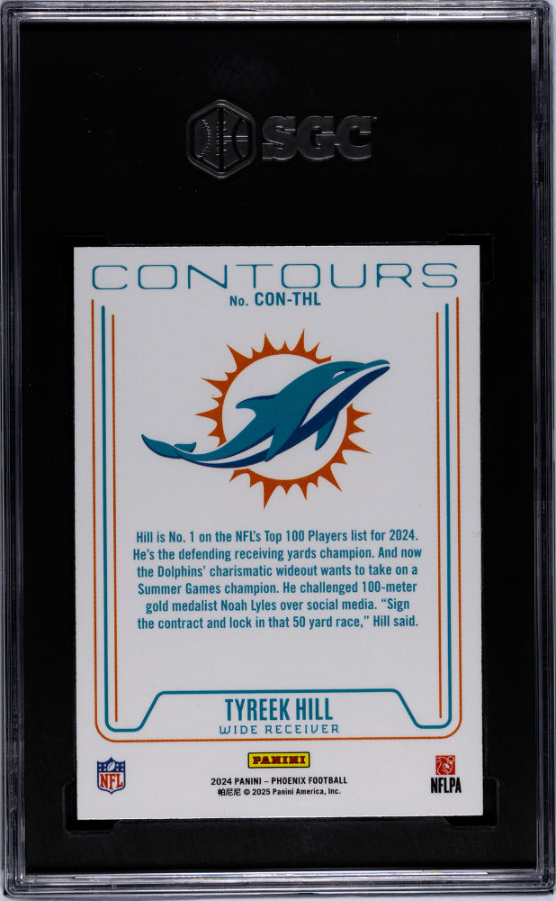 2024 Panini Phoenix #CON-THL Tyreek Hill Contours SGC 9.5