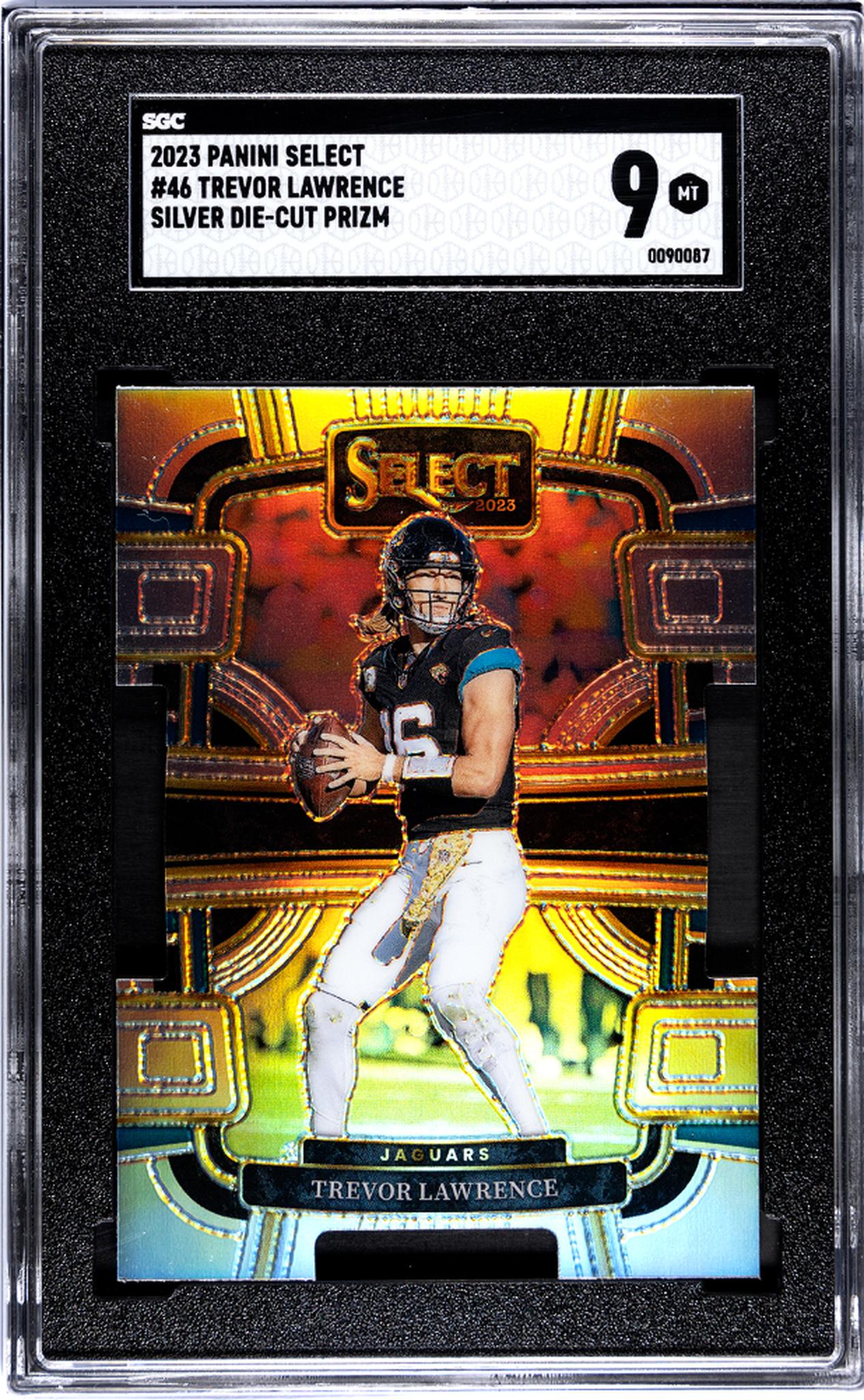 2023 Panini Select #46 Trevor Lawrence Concourse Silver SGC 9