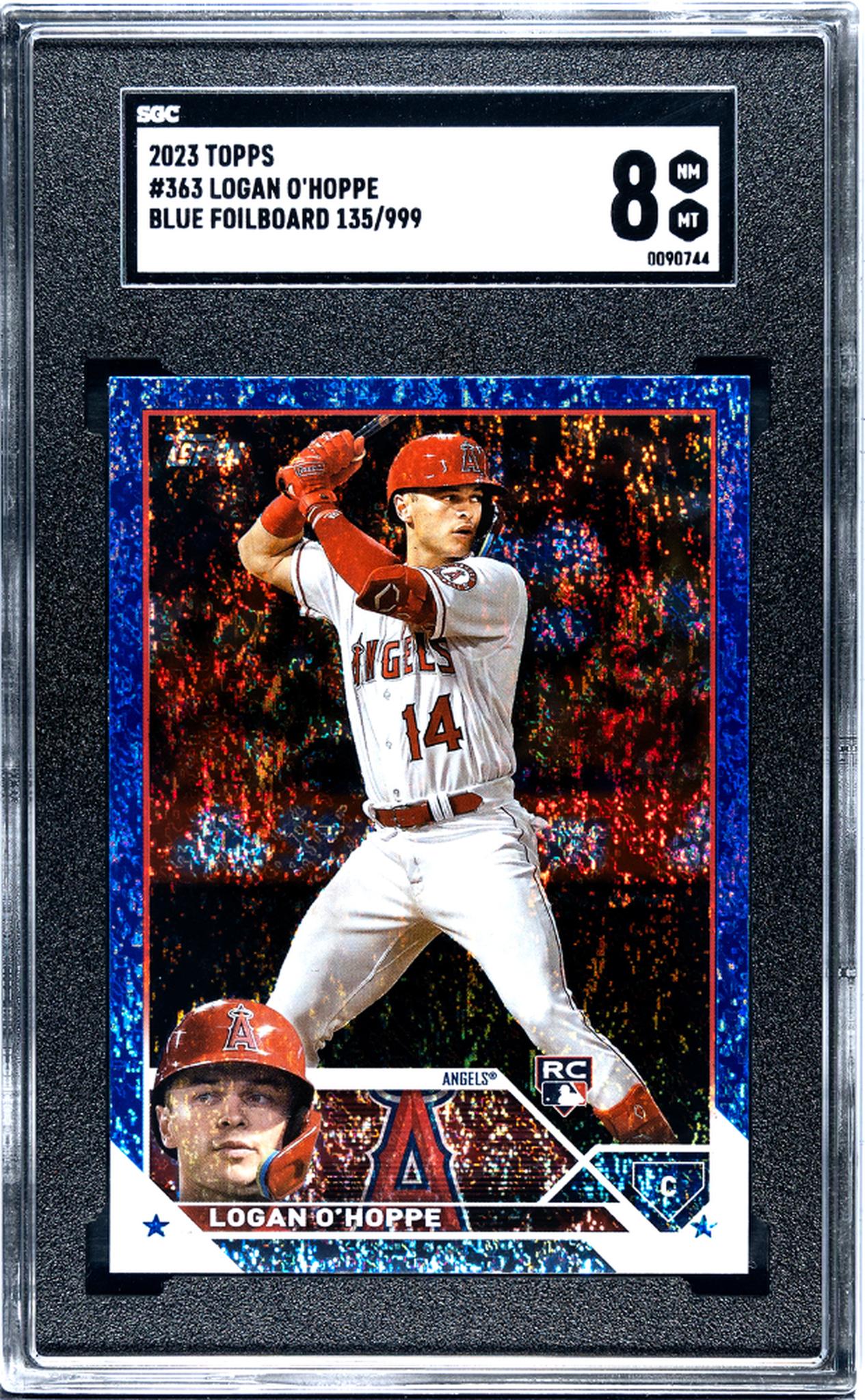 2023 Topps #363 Logan O'Hoppe /999 SGC 8