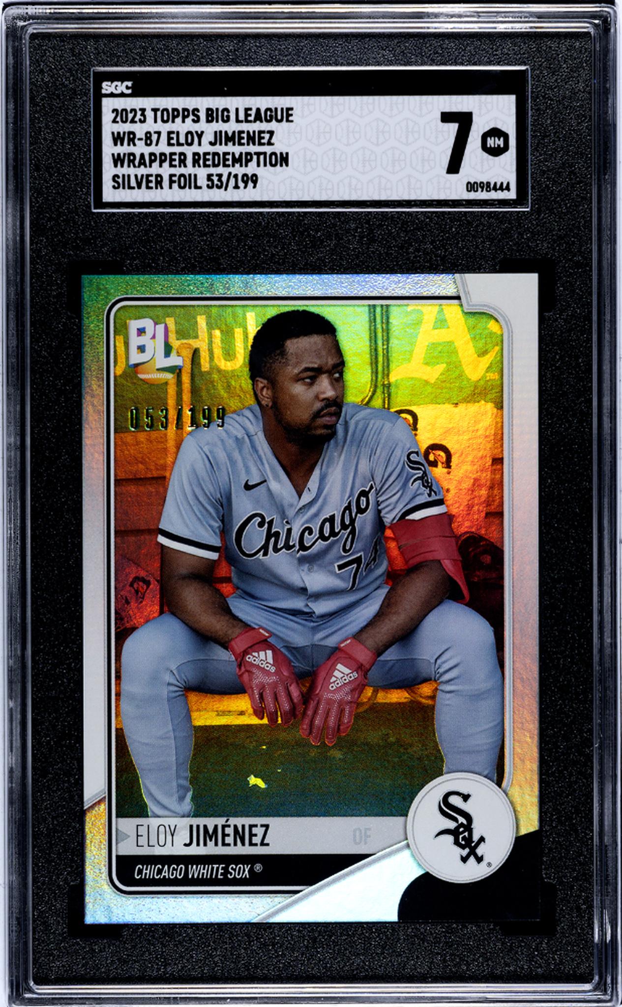 2023 Big League #WR-87 Eloy Jimenez Wrapper Redemption /199 SGC 7
