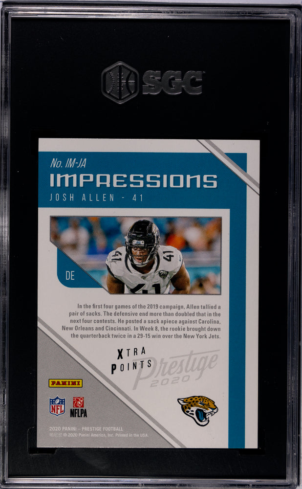2020 Prestige #IM-JA Josh Allen Impressions /99 SGC 10