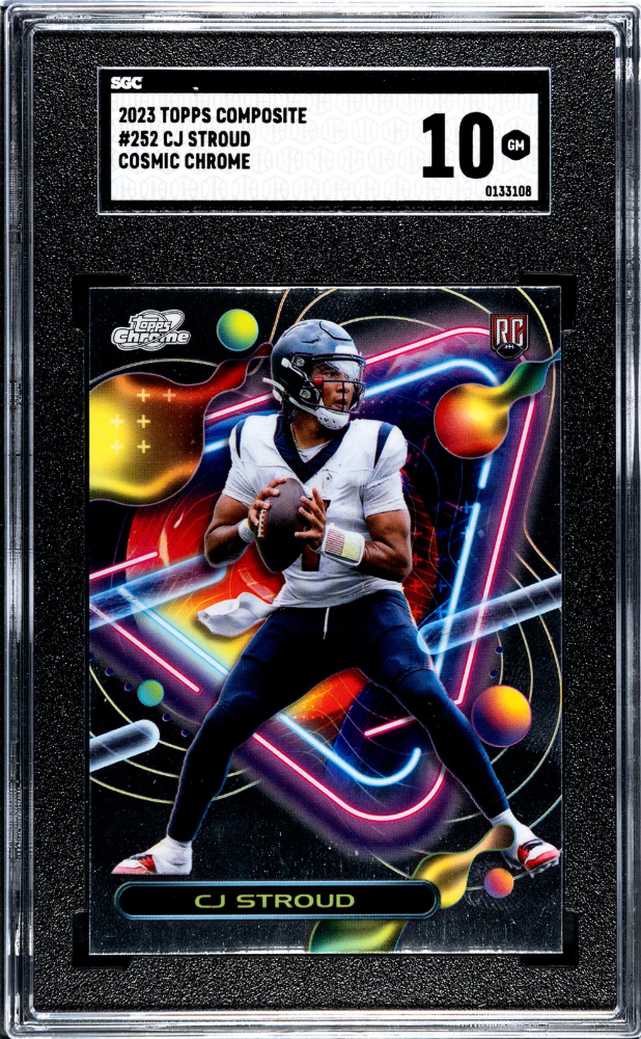 2023 Topps Composite #252 Cj Stroud Cosmic Chrome SGC 10