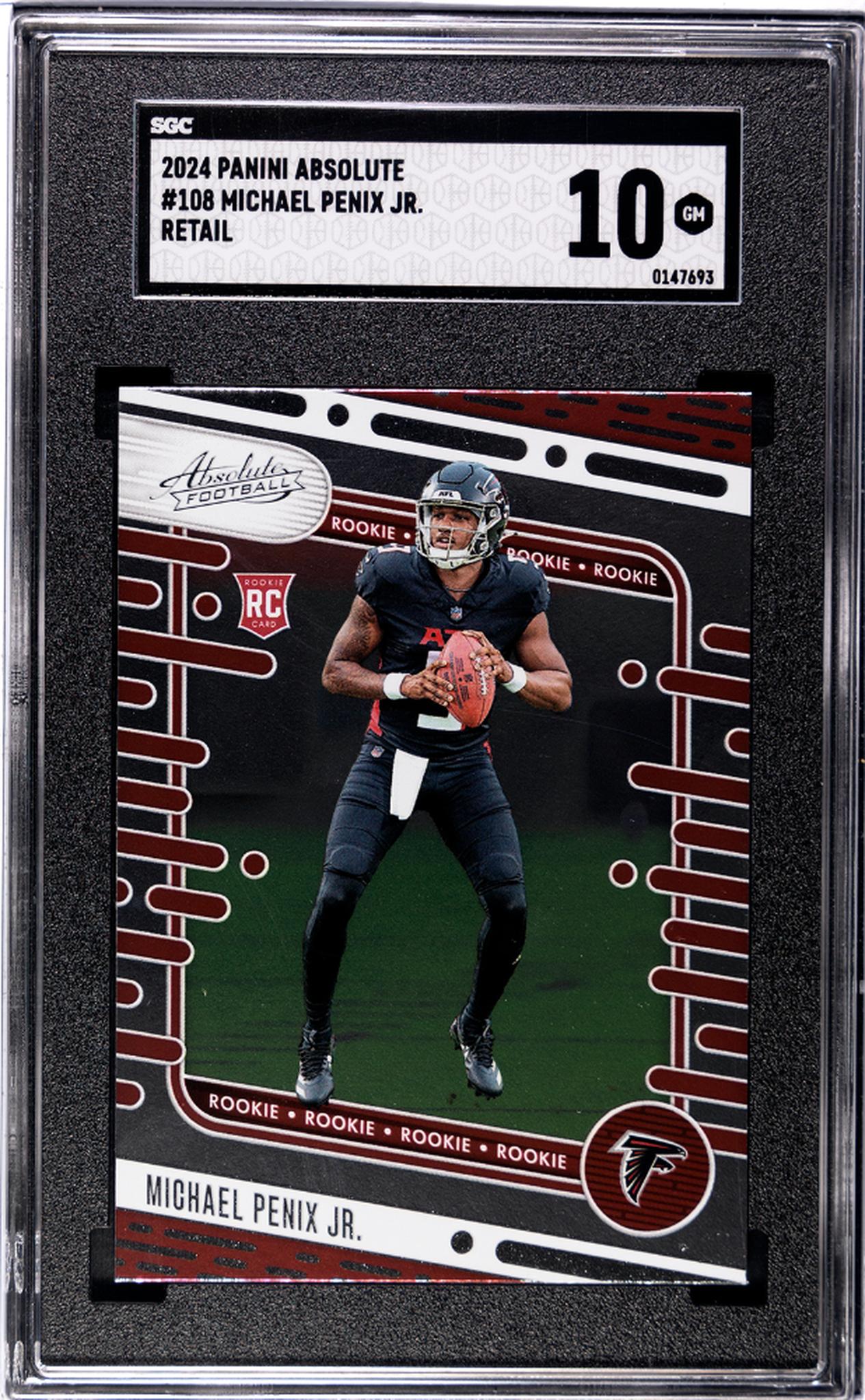 2024 Panini Absolute Michael Penix Jr. #108 RC SGC 10
