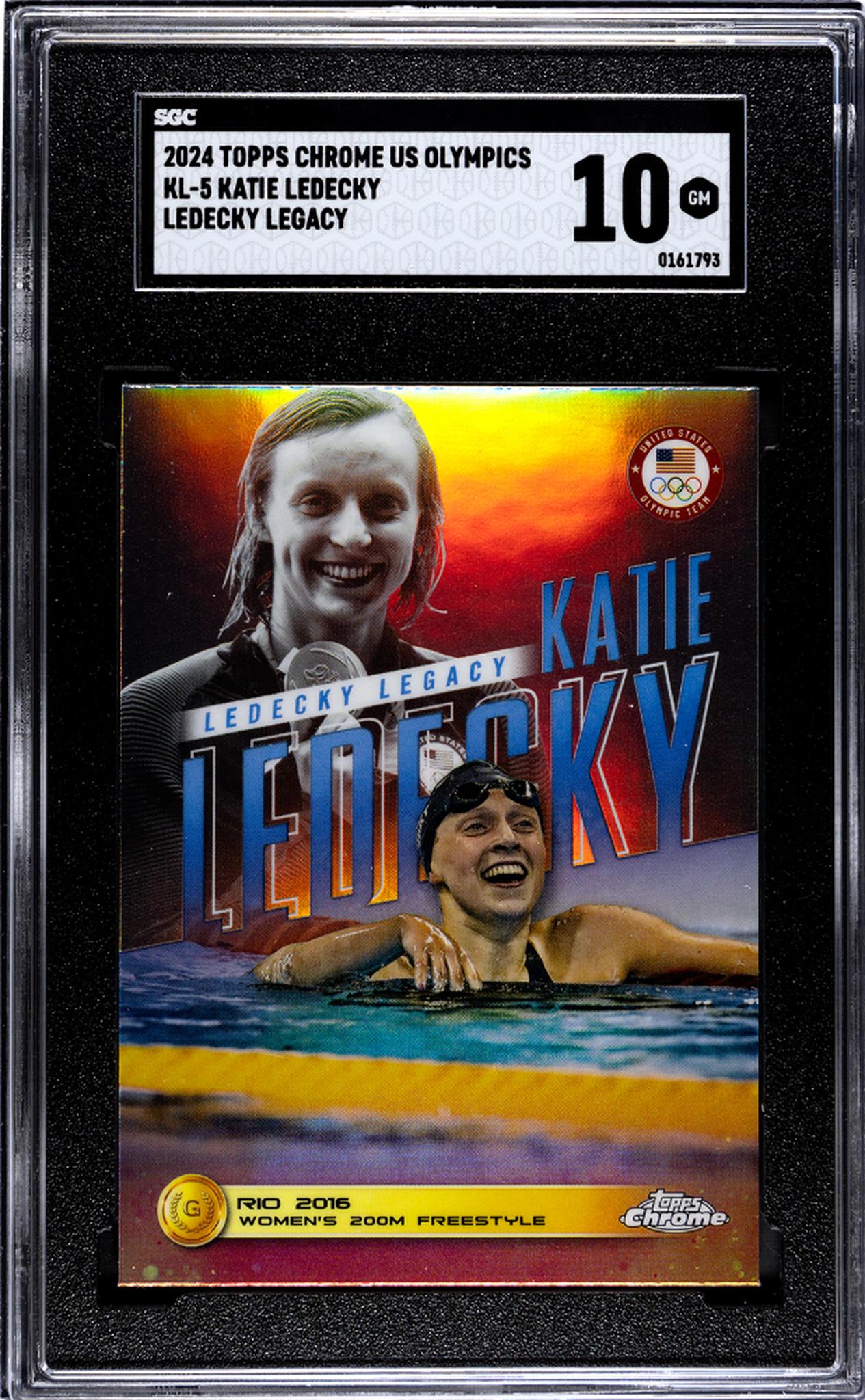 2024 Topps Chrome #KL-5 Katie Ledecky Legacy SGC 10