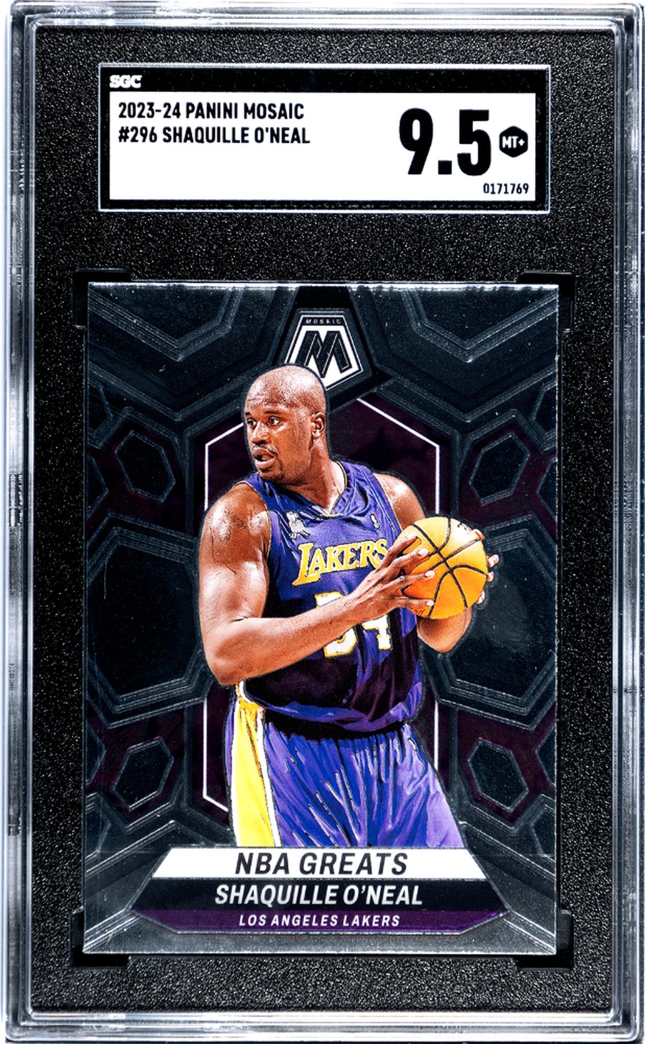 2023-24 Panini Mosaic NBA Greats Shaquille O'Neal #296 SGC 9.5