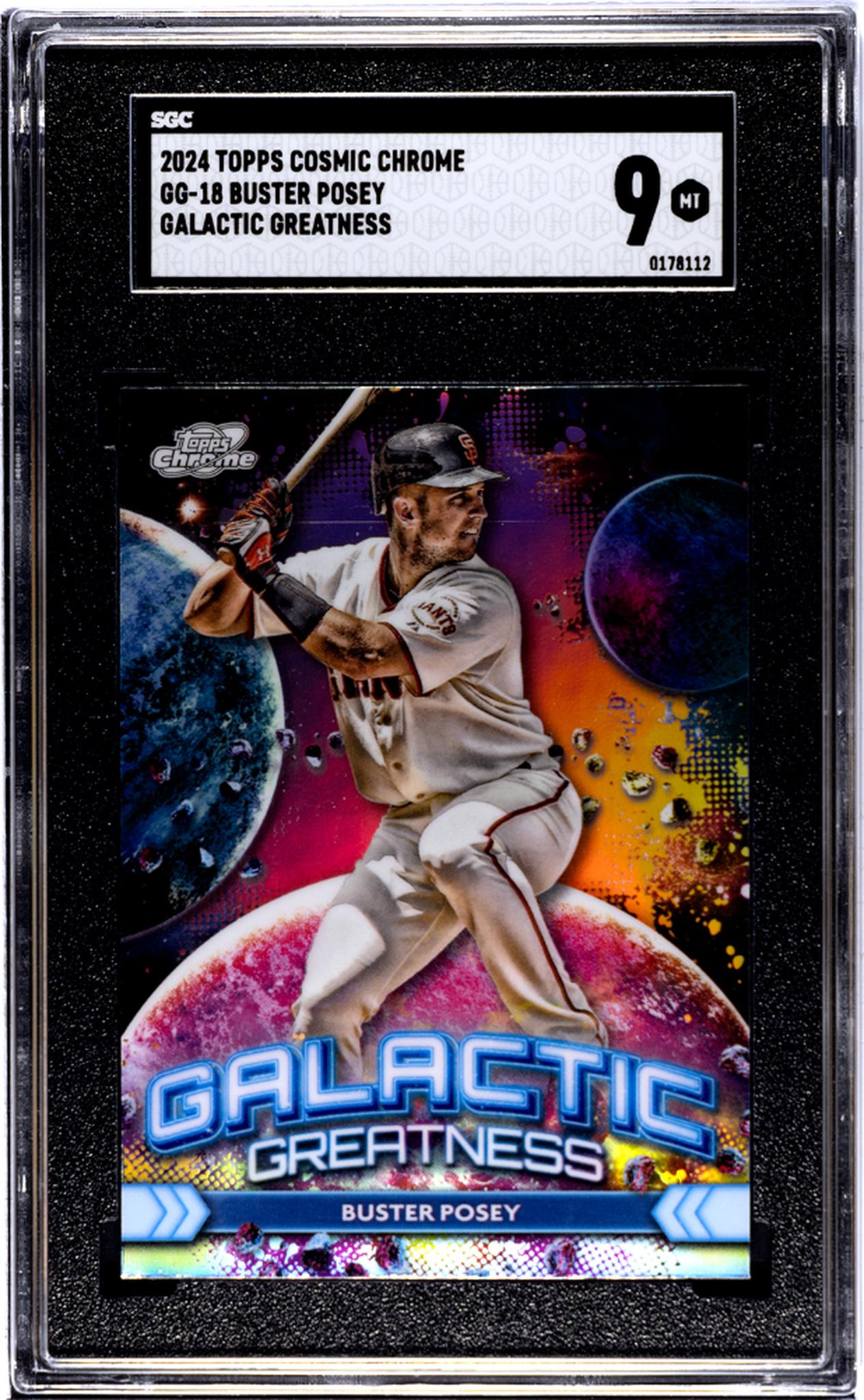 2024 Topps Cosmic Chrome #GG-18 Buster Posey Galactic Greatness SGC 9