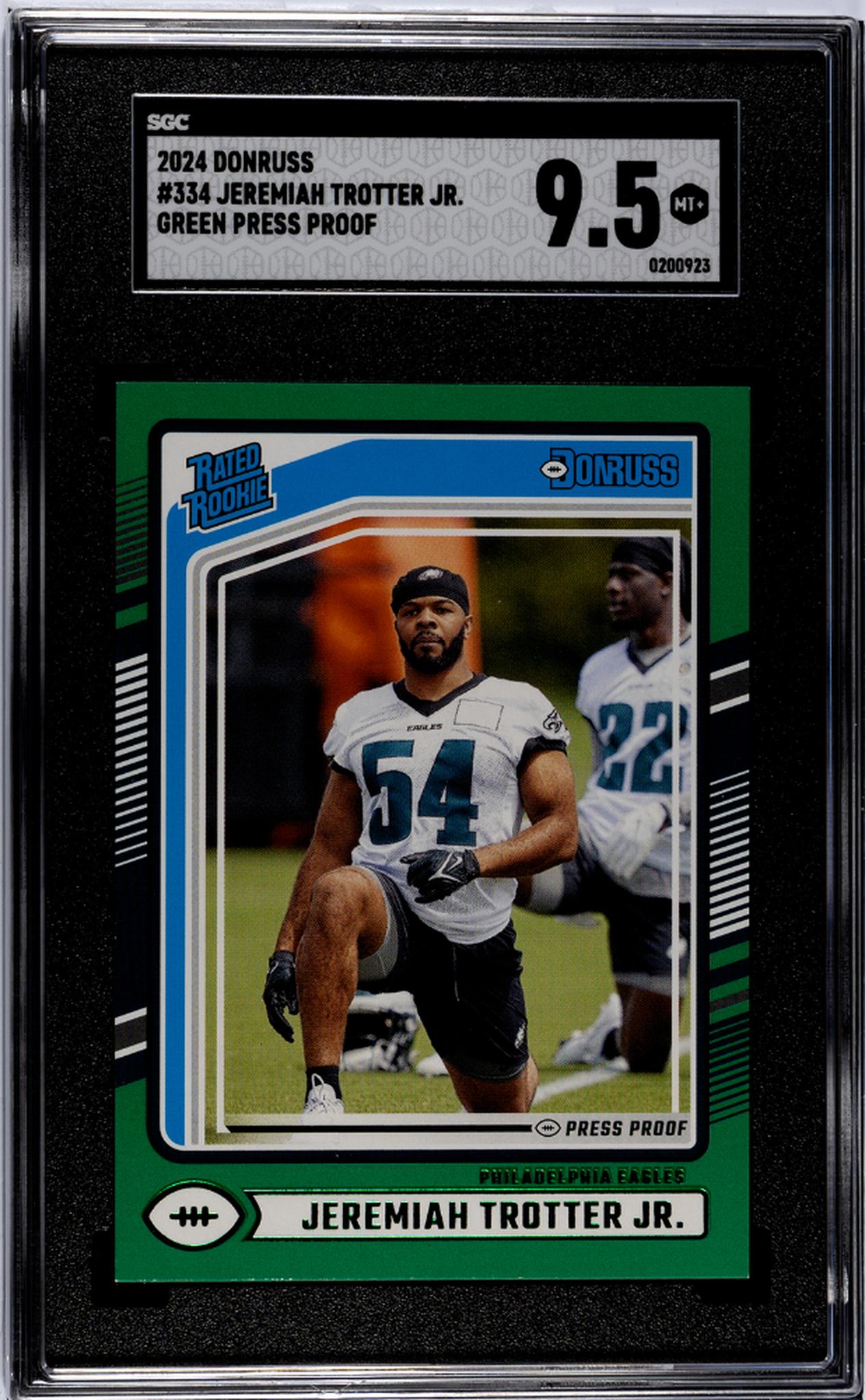 2024 Donruss #334 Jeremiah Trotter Jr. Rated Rookie SGC 9.5