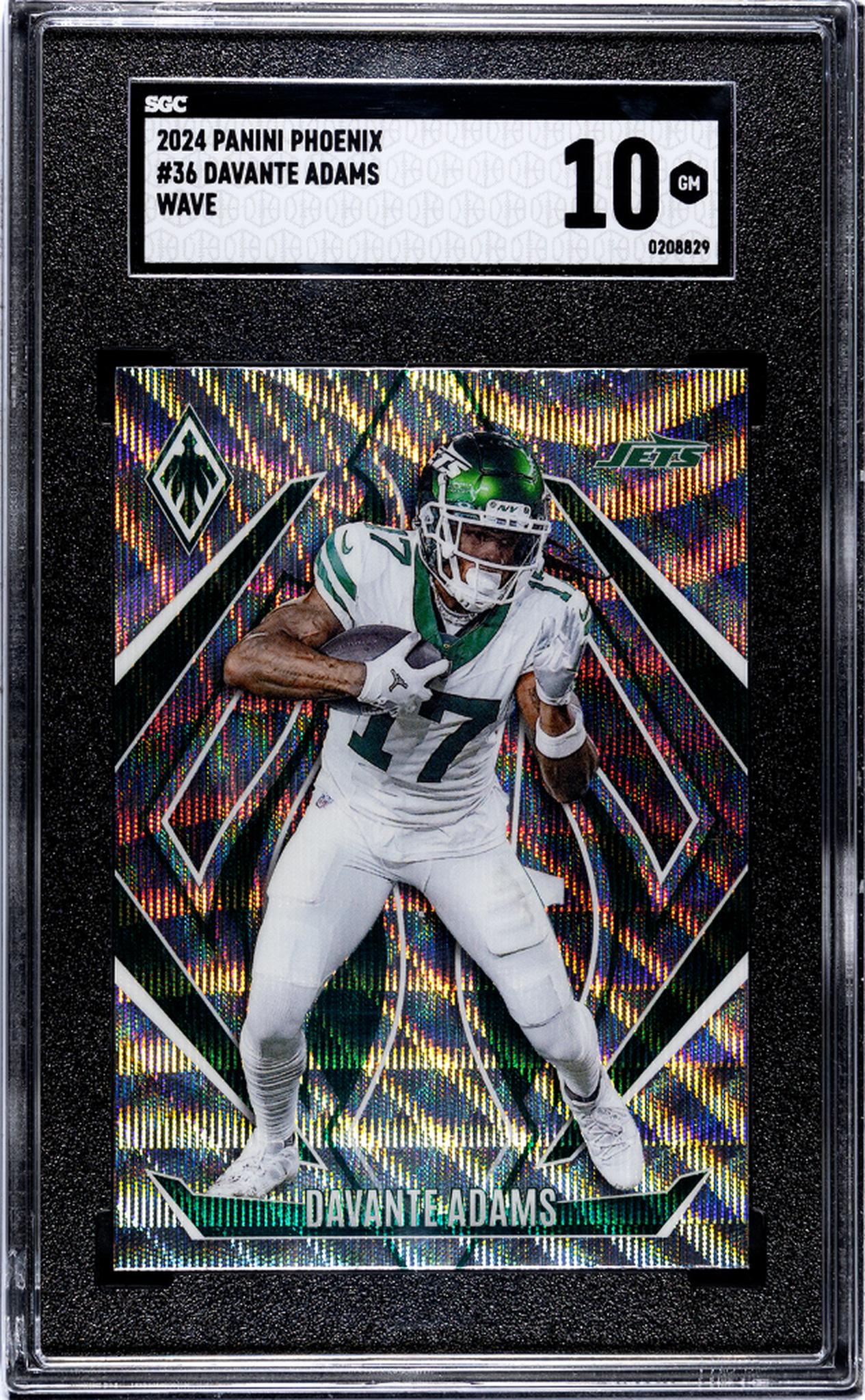 2024 Panini Phoenix #36 Davante Adams Wave SGC 10