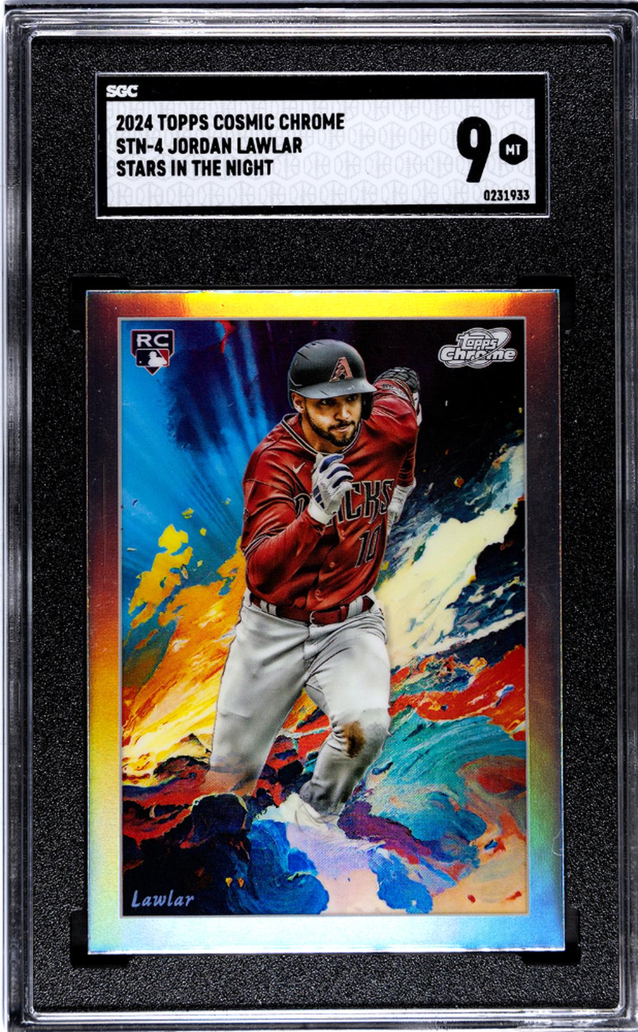2024 Topps Cosmic Chrome Stars in the Night Jordan Lawlar #STN-4 RC SGC 9
