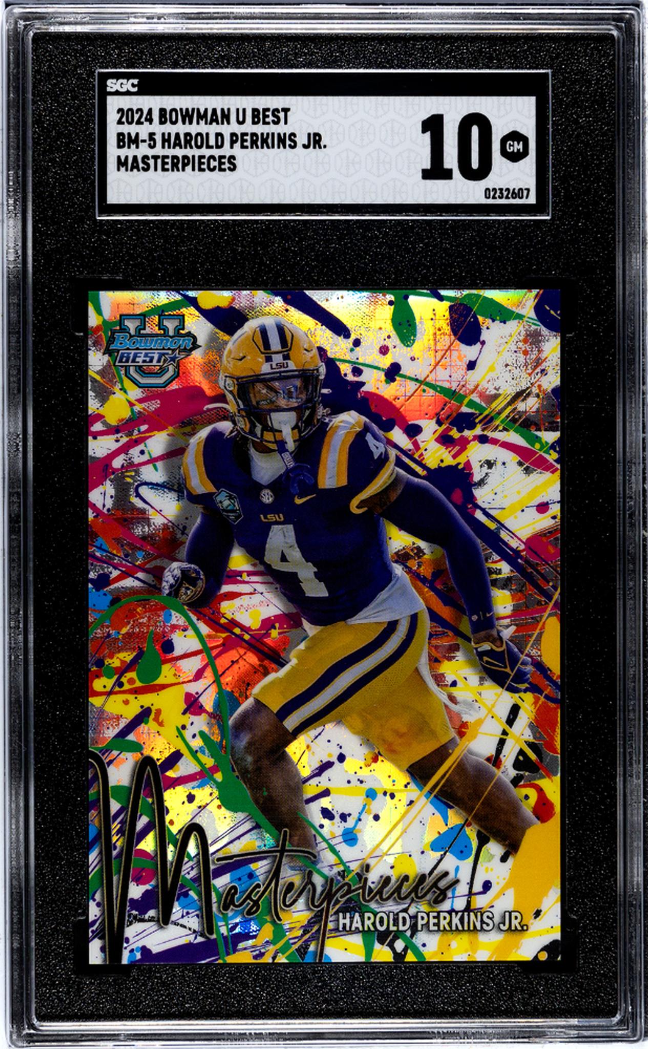 2024 Bowman U Best Masterpieces Harold Perkins Jr. #BM-5 SGC 10