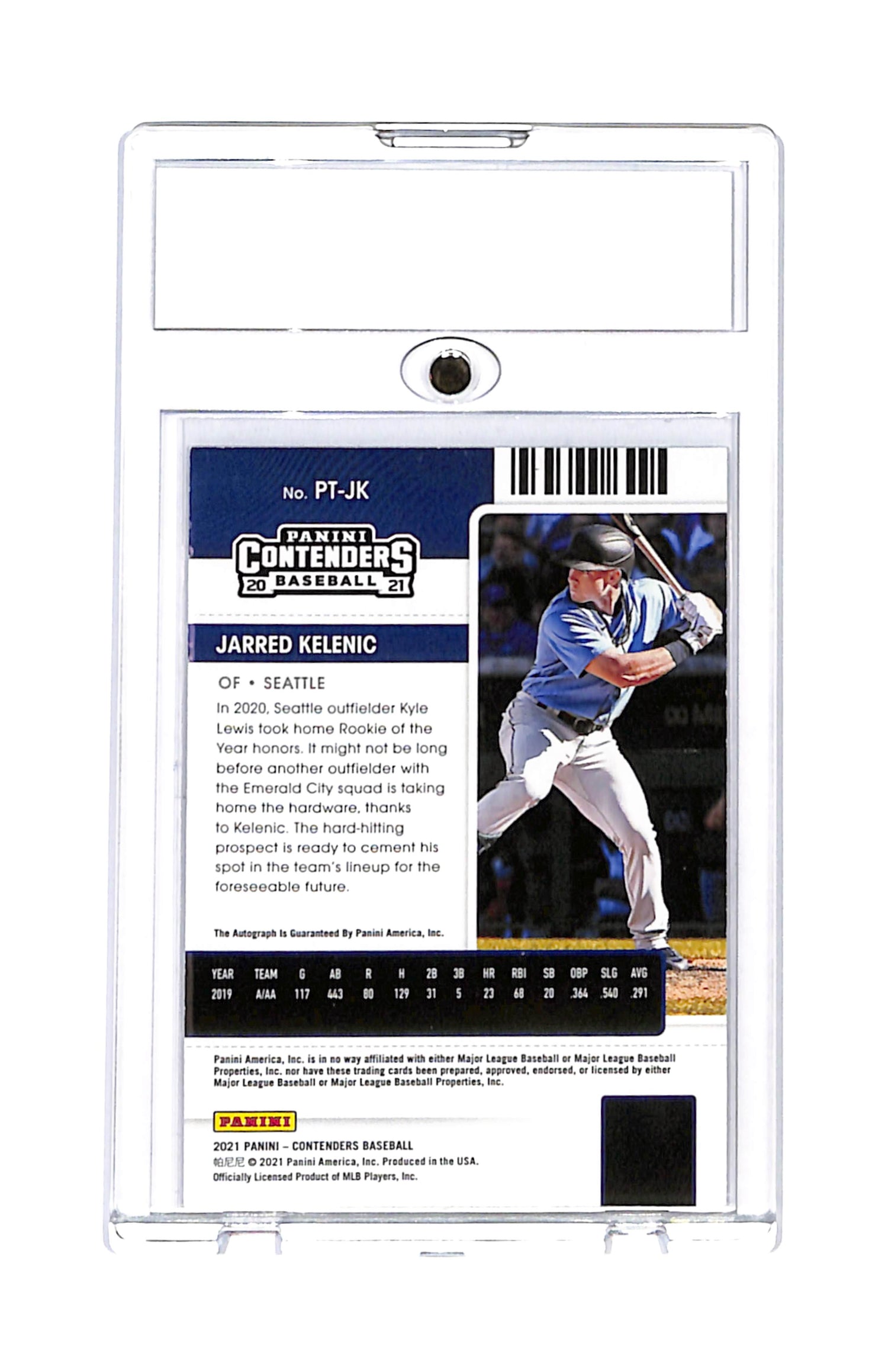 2021 Panini Contenders Prospect Ticket Jarred Kelenic #PT-JK Auto