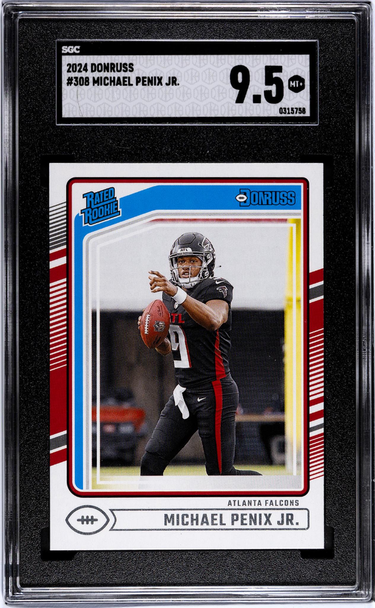 2024 Donruss #308 Michael Penix Jr. SGC 9.5