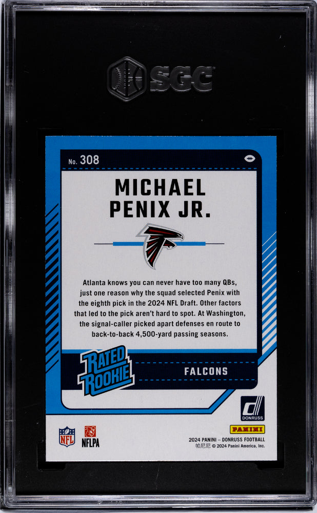 2024 Donruss #308 Michael Penix Jr. SGC 9.5